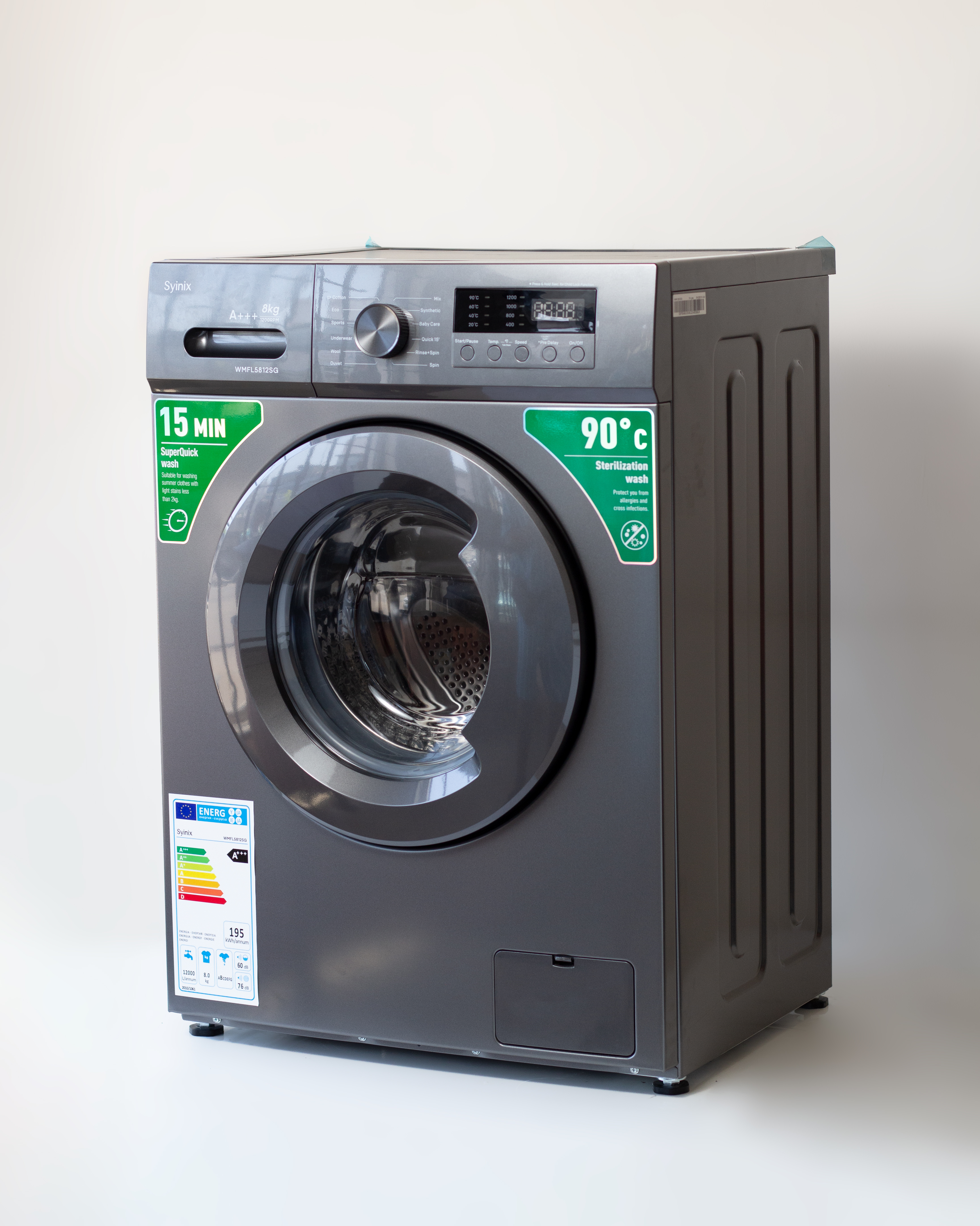 Lave linge Syinix 8kg