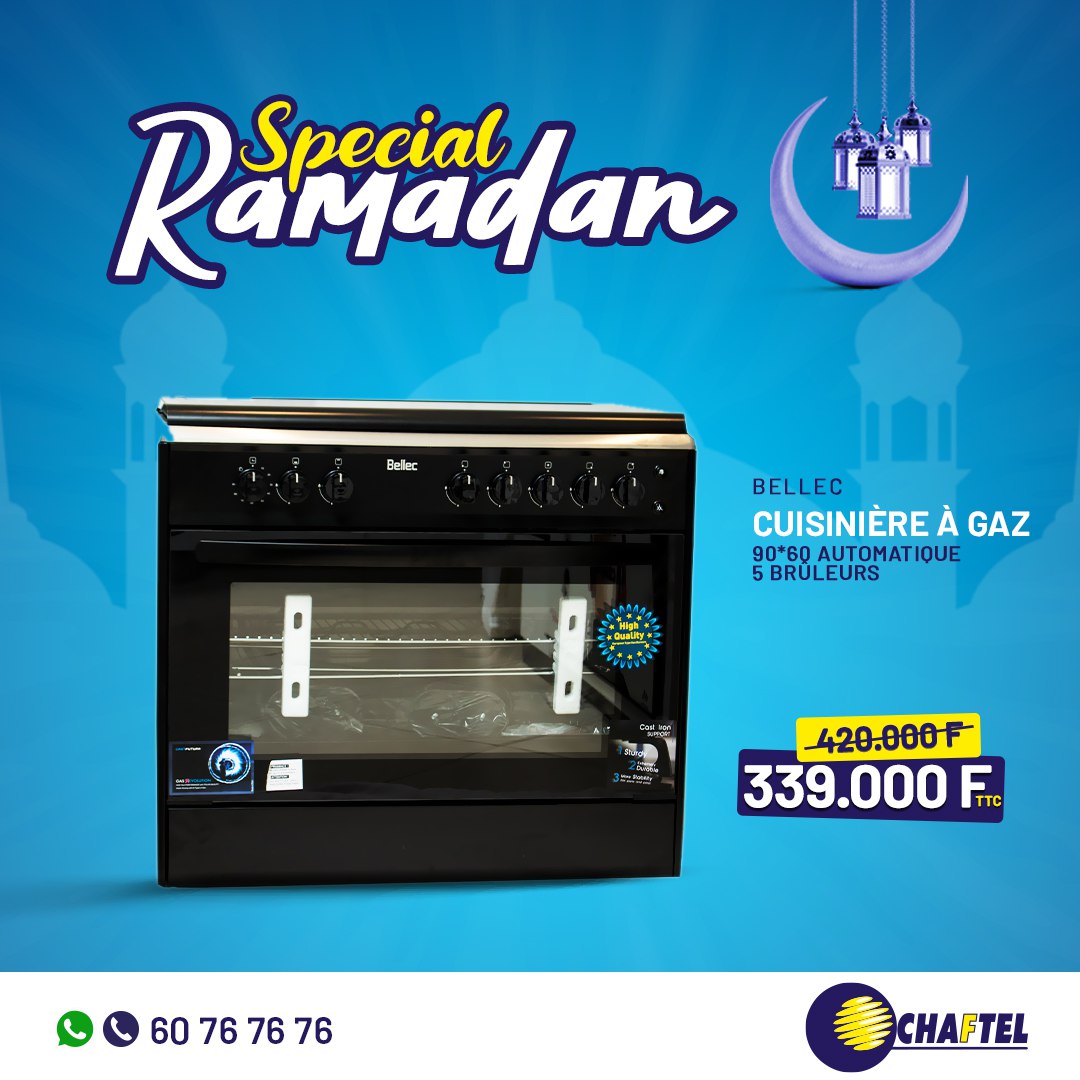 Promo Ramadan Gazinière Bellec 5 feux